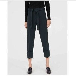 Club Monaco Green Belted Trousers
